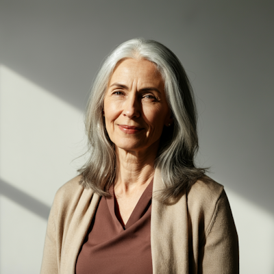Porträt von Sarah Schmidt, Finanzanalystin